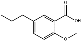 Benzoic acid, 2-methoxy-5-propyl- Structure