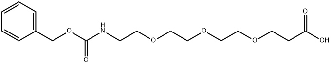 Cbz-N-amido-PEG3-acid 구조식 이미지