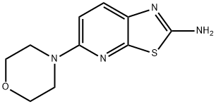 Thiazolo[5,4-b]pyridin-2-amine, 5-(4-morpholinyl)- Structure