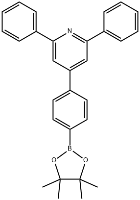 Pyridine, 2,6-diphenyl-4-[4-(4,4,5,5-tetramethyl-1,3,2-dioxaborolan-2-yl)phenyl]- Structure