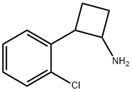 Cyclobutanamine, 2-(2-chlorophenyl)- Structure