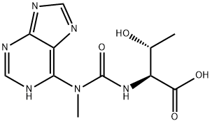 N(6)-methyl-N(6)-(N-threonylcarbonyl)adenine Structure