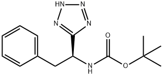 Carbamic acid, N-[(1S)-2-phenyl-1-(2H-tetrazol-5-yl)ethyl]-, 1,1-dimethylethyl ester Structure