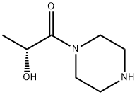 1-Propanone, 2-hydroxy-1-(1-piperazinyl)-, (2R)- 구조식 이미지