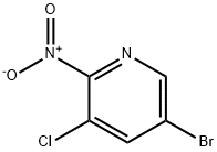 Pyridine, 5-bromo-3-chloro-2-nitro- Structure