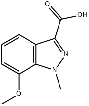 1H-Indazole-3-carboxylic acid, 7-methoxy-1-methyl- Structure