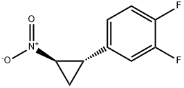 Benzene, 1,2-difluoro-4-[(1S,2R)-2-nitrocyclopropyl]- Structure