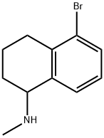 1-Naphthalenamine, 5-bromo-1,2,3,4-tetrahydro-N-methyl- Structure