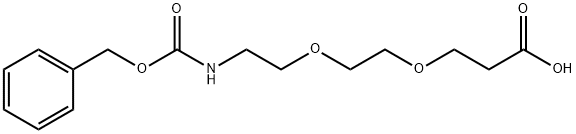 Cbz-N-amido-PEG2-acid 구조식 이미지