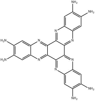 Diquinoxalino[2,3-a:2',3'-c]phenazine-2,3,8,9,14,15-hexamine 구조식 이미지