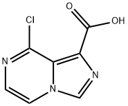 Imidazo[1,5-a]pyrazine-1-carboxylic acid, 8-chloro- Structure