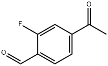Benzaldehyde, 4-acetyl-2-fluoro- Structure