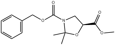 (S)-3-benzyl 5-methyl 2,2-dimethyloxazolidine-3,5-dicarboxylate(WXC08248) 구조식 이미지