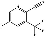 2-Pyridinecarbonitrile, 5-iodo-3-(trifluoromethyl)- 구조식 이미지