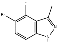 1H-Indazole, 5-bromo-4-fluoro-3-methyl- 구조식 이미지