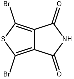 4H-Thieno[3,4-c]pyrrole-4,6(5H)-dione, 1,3-dibromo- 구조식 이미지