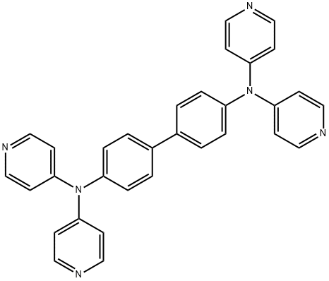 [1,1'-Biphenyl]-4,4'-diamine, N4,N4,N4',N4'-tetra-4-pyridinyl- Structure