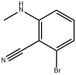 Benzonitrile, 2-bromo-6-(methylamino)- Structure