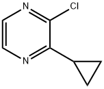 Pyrazine, 2-chloro-3-cyclopropyl- Structure