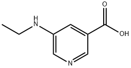 3-Pyridinecarboxylic acid, 5-(ethylamino)- 구조식 이미지