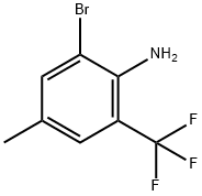 Benzenamine, 2-bromo-4-methyl-6-(trifluoromethyl)- Structure