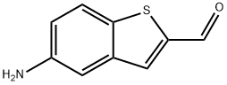 Benzo[b]thiophene-2-carboxaldehyde, 5-amino- Structure