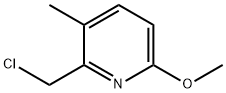 Pyridine, 2-(chloromethyl)-6-methoxy-3-methyl- Structure