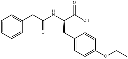 D-Tyrosine, O-ethyl-N-(2-phenylacetyl)- Structure