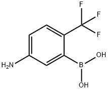 Boronic acid, B-[5-amino-2-(trifluoromethyl)phenyl]- Structure