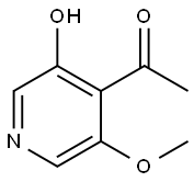 Ethanone, 1-(3-hydroxy-5-methoxy-4-pyridinyl)- 구조식 이미지