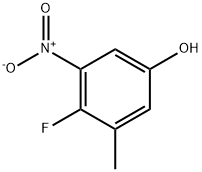 Phenol, 4-fluoro-3-methyl-5-nitro- Structure