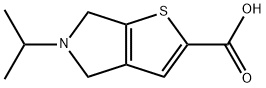 4H-Thieno[2,3-c]pyrrole-2-carboxylic acid, 5,6-dihydro-5-(1-methylethyl)- Structure