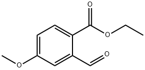 Benzoic acid, 2-formyl-4-methoxy-, ethyl ester Structure