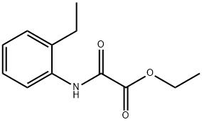 Acetic acid, 2-[(2-ethylphenyl)amino]-2-oxo-, ethyl ester 구조식 이미지