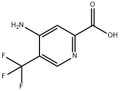 2-Pyridinecarboxylic acid, 4-amino-5-(trifluoromethyl)- Structure