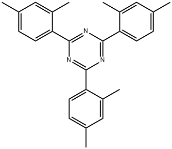1,3,5-Triazine, 2,4,6-tris(2,4-dimethylphenyl)- Structure