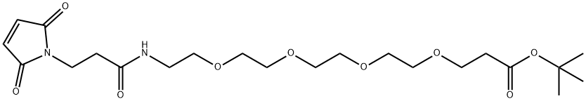 Mal-Amido-PEG4-t-butyl ester Structure