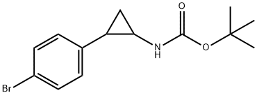 tert-butyl (2-(4-bromophenyl)cyclopropyl)carbamate Structure