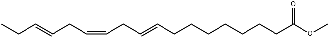 9,12,15-Octadecatrienoic acid, methyl ester, (9E,12Z,15E)- Structure