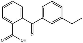 Benzoic acid, 2-(3-ethylbenzoyl)- 구조식 이미지