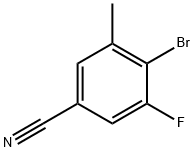 Benzonitrile, 4-bromo-3-fluoro-5-methyl- Structure