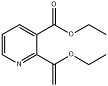 3-Pyridinecarboxylic acid, 2-(1-ethoxyethenyl)-, ethyl ester Structure