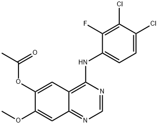 1429757-64-1 6-Quinazolinol, 4-[(3,4-dichloro-2-fluorophenyl)amino]-7-methoxy-, 6-acetate