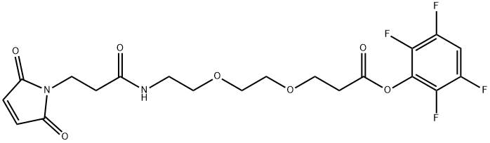 Mal-amido-PEG2-TFP ester Structure