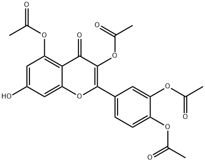 Quercetin 3,3’,4’,5-Tetraacetate 구조식 이미지