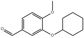 Benzaldehyde, 3-(cyclohexyloxy)-4-methoxy- Structure