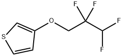 Thiophene, 3-(2,2,3,3-tetrafluoropropoxy)- Structure