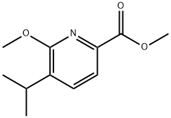 2-Pyridinecarboxylic acid, 6-methoxy-5-(1-methylethyl)-, methyl ester Structure