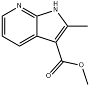 2-methyl-1H-pyrrolo[2,3-b]pyridine-3-carboxylate methyl 구조식 이미지