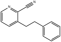2-Pyridinecarbonitrile, 3-(2-phenylethyl)- Structure